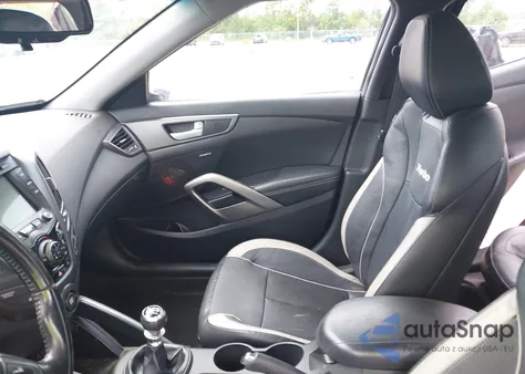 2015 Hyundai Veloster Turbo из США, поврежденный, VIN KMHTC6AEXFU242096